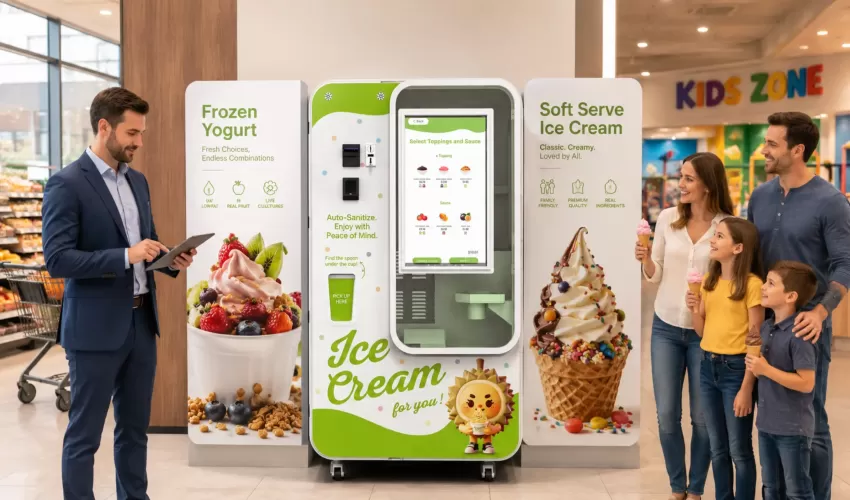 Automated Frozen Yogurt vs. Soft Serve: Choosing the Right Machine for Your Business